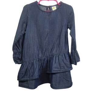 Crazy 8 Blue Ruffle Dress Size 3T
